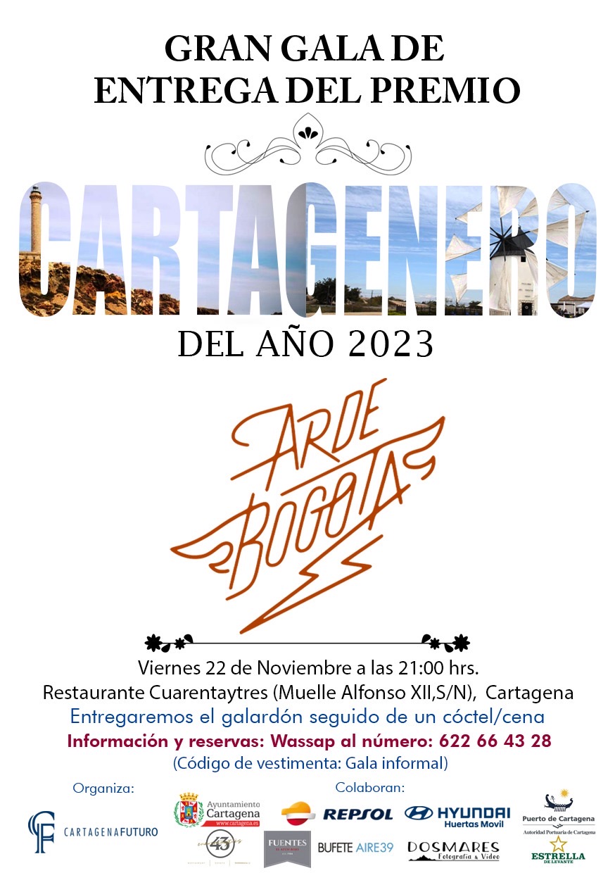 Gran Gala de Entrega del Premio Cartagenero del Año 2023