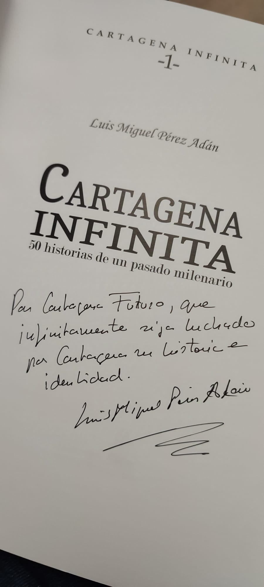 Presentación libro Cartagena Infinita